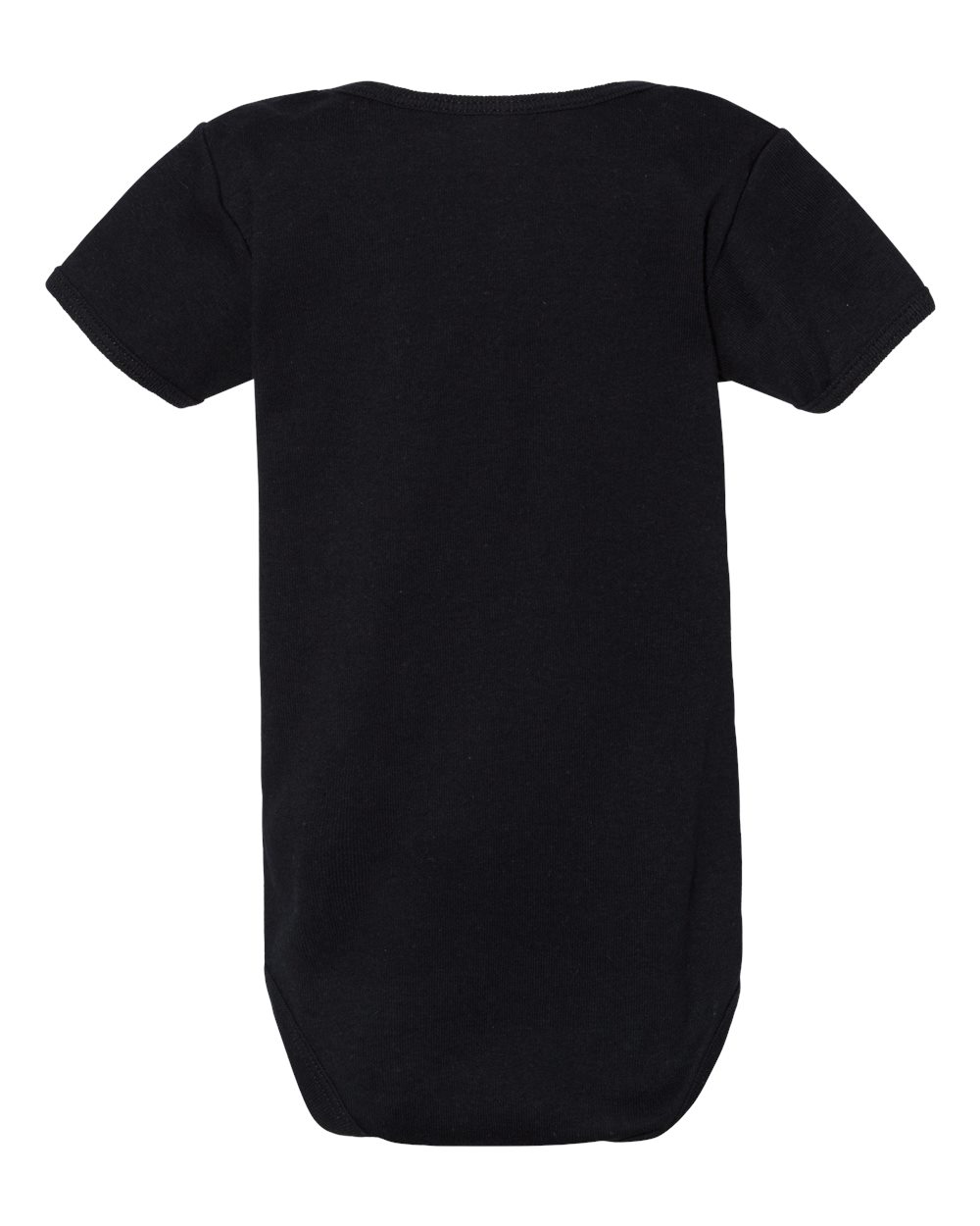 Front View of Black Softstyle® Infant One Piece - 64ZEE