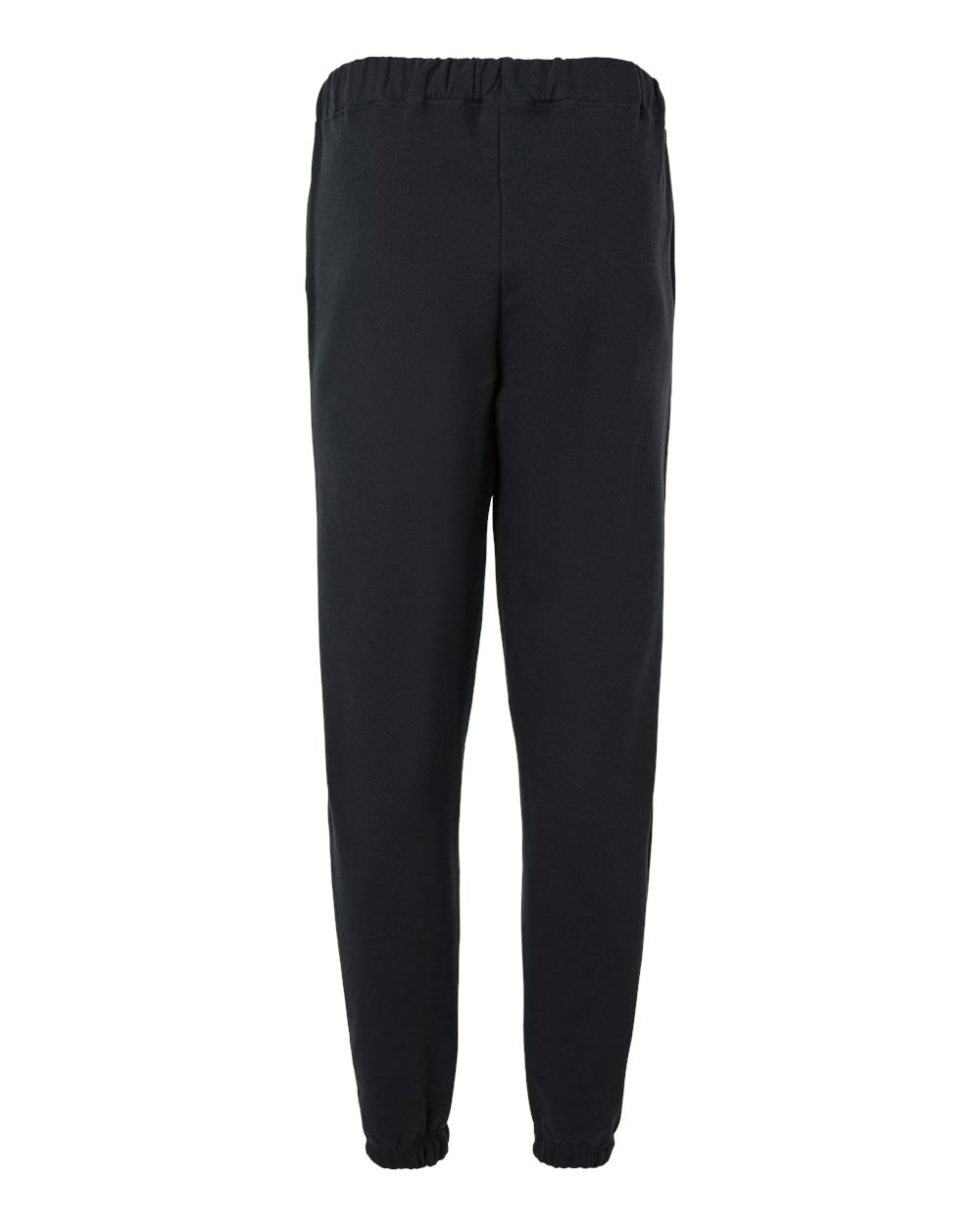 Front View of Black Softstyle® Midweight Pocket Sweatpants - SF100