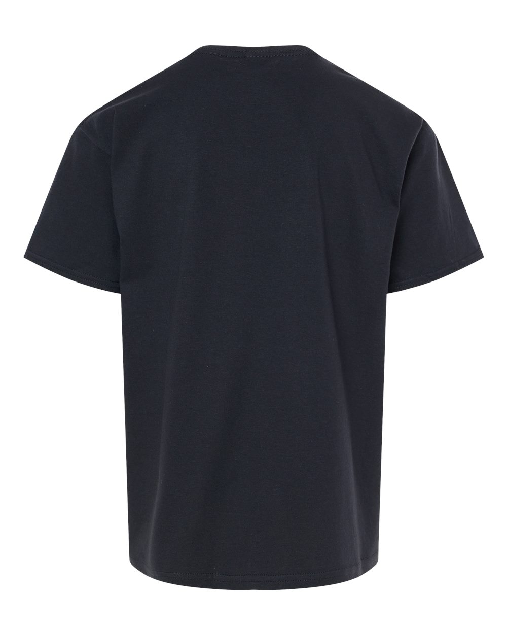 Front View of Black Softstyle® Youth T-Shirt - 64000B