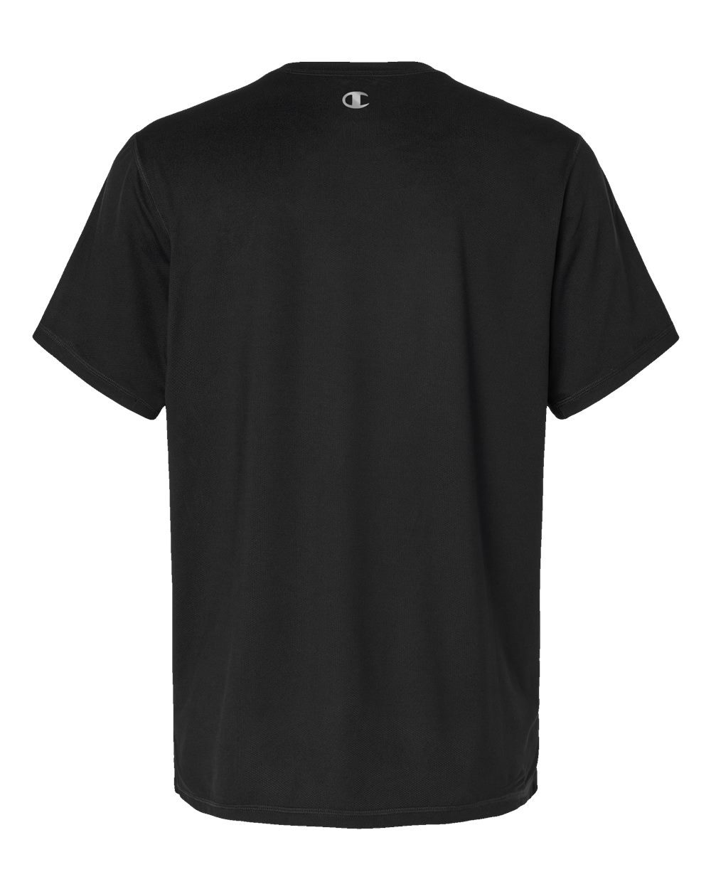 Front View of Black Sport T-Shirt - CHP160