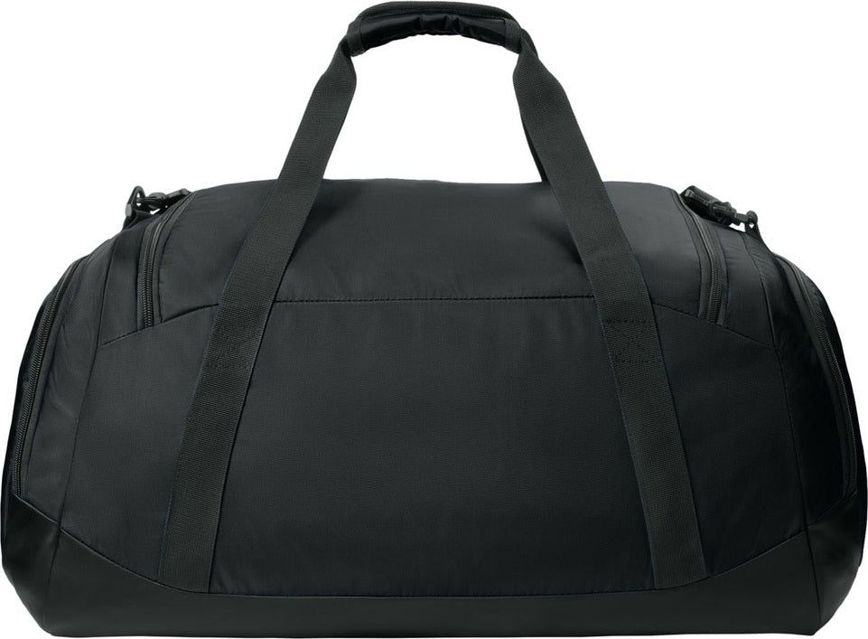 Front View of Black Sport-Tek Large Rec Duffel BST505