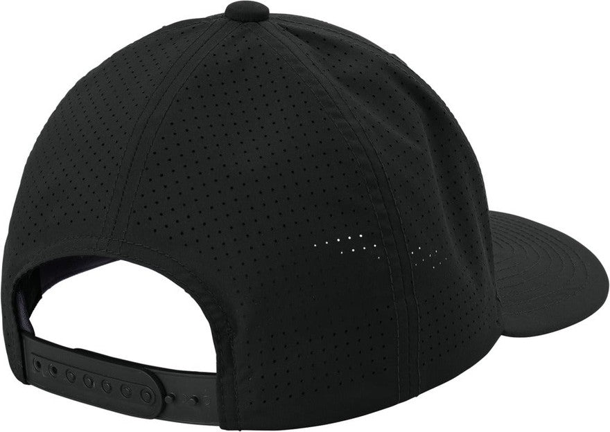 Black Sport-Tek Pro-Cut Adjustable Cap STC65