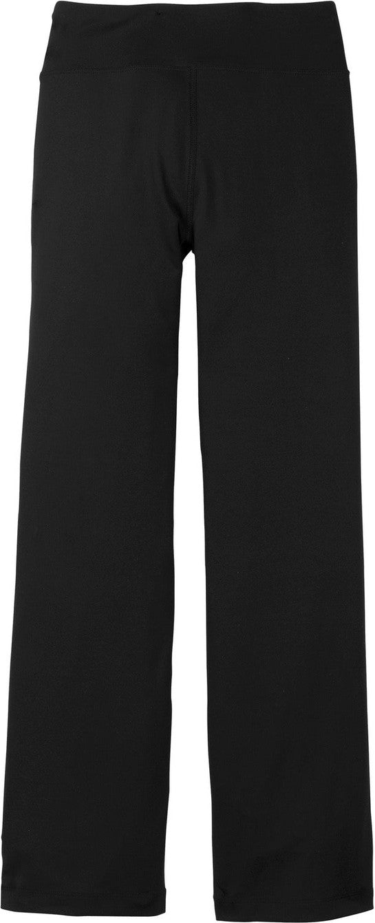 Front View of Black Sport-Tek Women's NRG Fitness Pant. LPST880