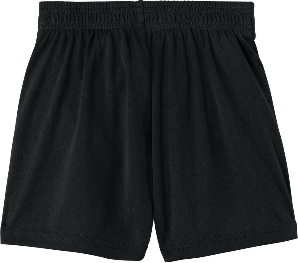 Rear View of Black Sport-Tek Youth PosiCharge Competitor 5" Pocketed Short YST349P