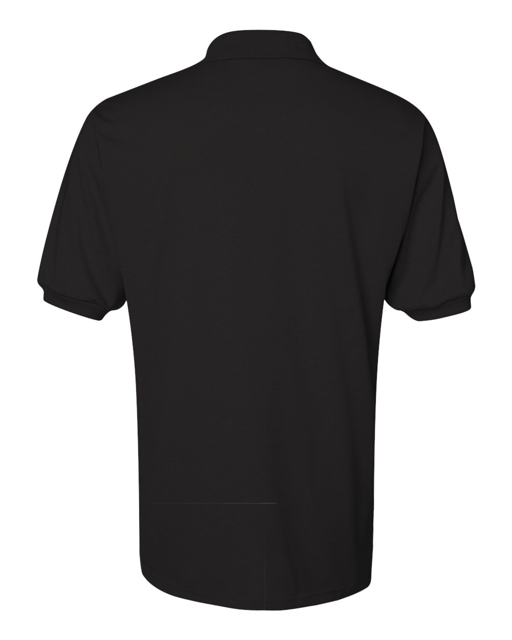 Rear View of Black SpotShield® 50/50 Polo - 437MSR