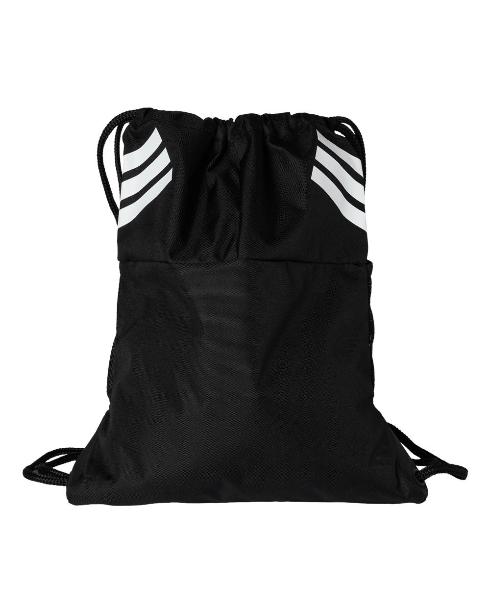 Rear View of Black Stadium Sackpack - AB605 plain