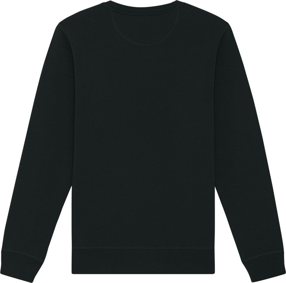 Rear View of Black Stanley/Stella Unisex Roller Crewneck Sweatshirt SXU010