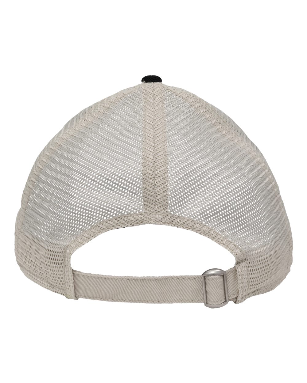 Front View of Black/ Stone Mesh Dad Hat Fit - SP1750