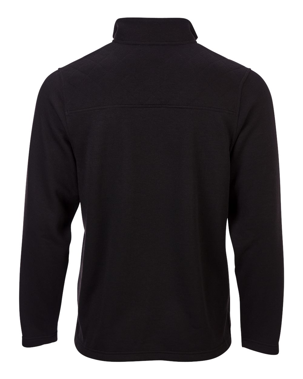 Front View of Black Sullivan Quarter-Zip Pullover - BM5201