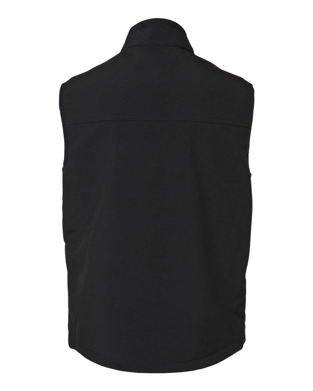Front View of Black Summit Soft Shell Puffer Vest - 5318
