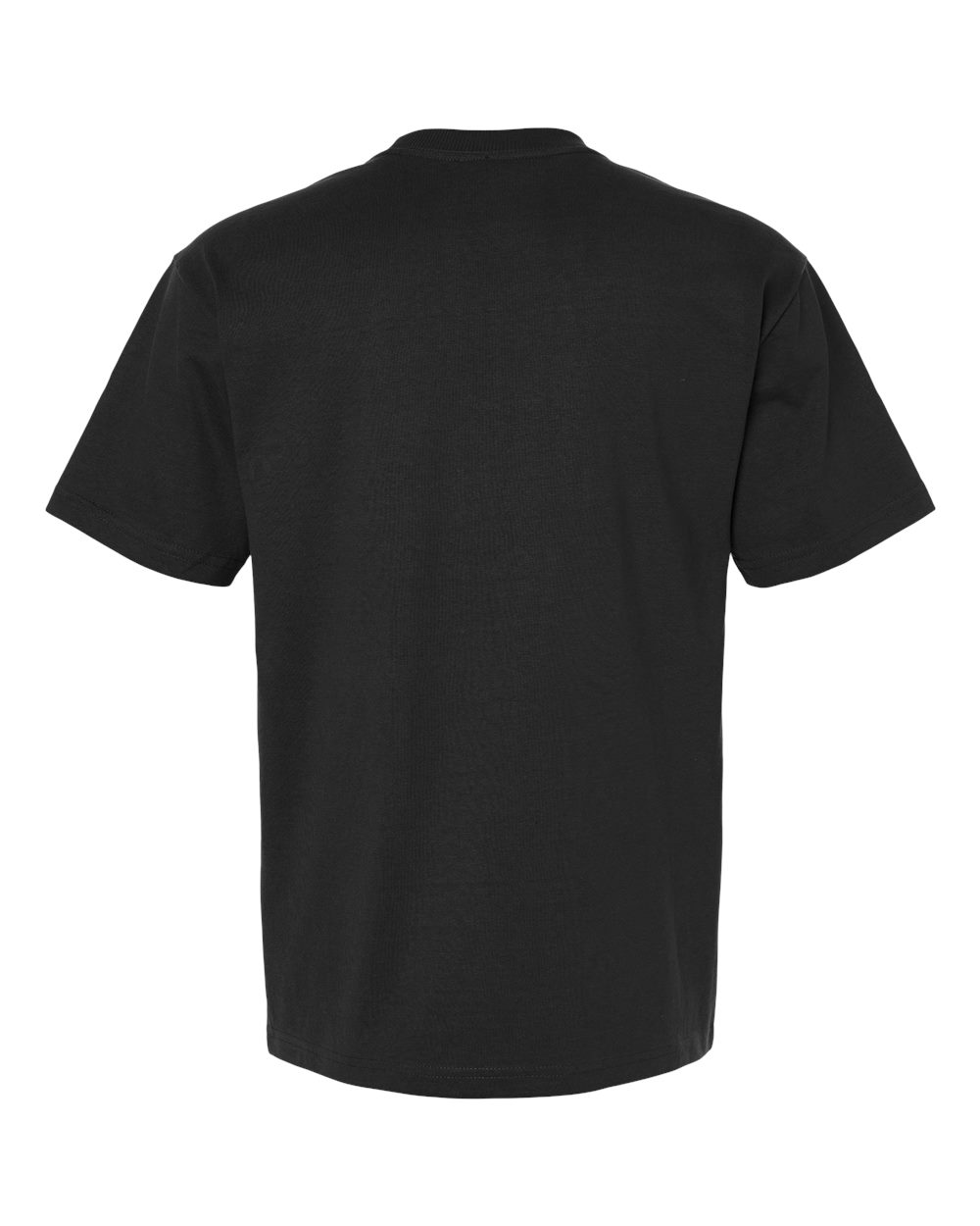 Front View of Black Super Heavyweight Tee - 9001