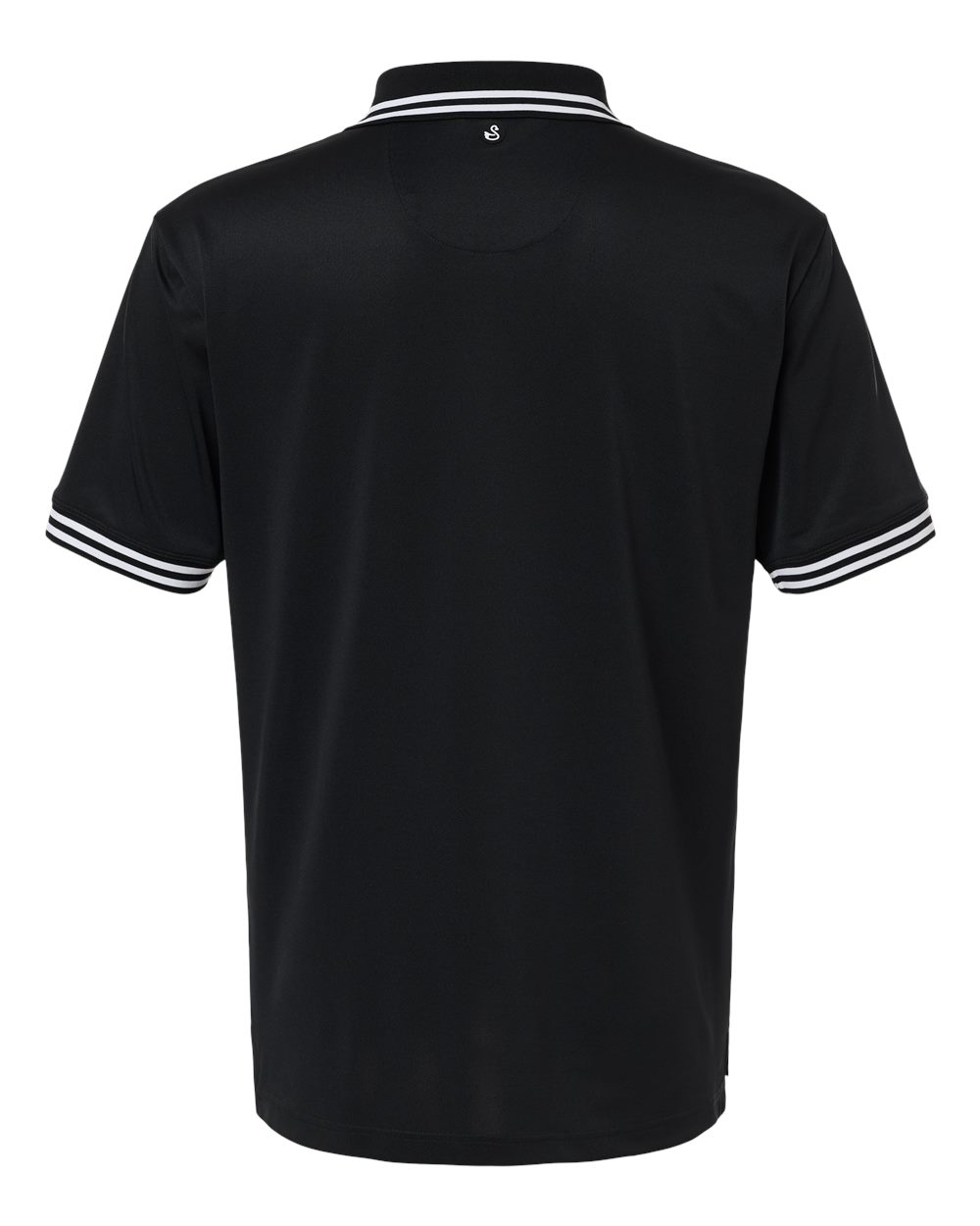 Rear View of Black Thatcher Polo - SW8700 plain