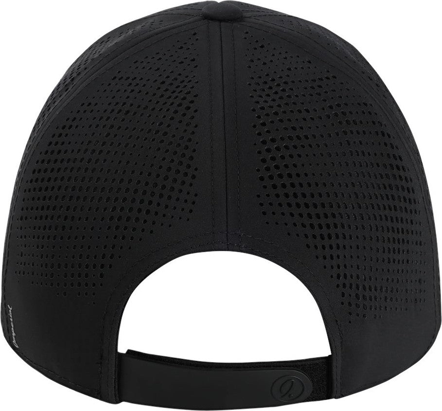 Front View of Black The Alpha Cap - S1502