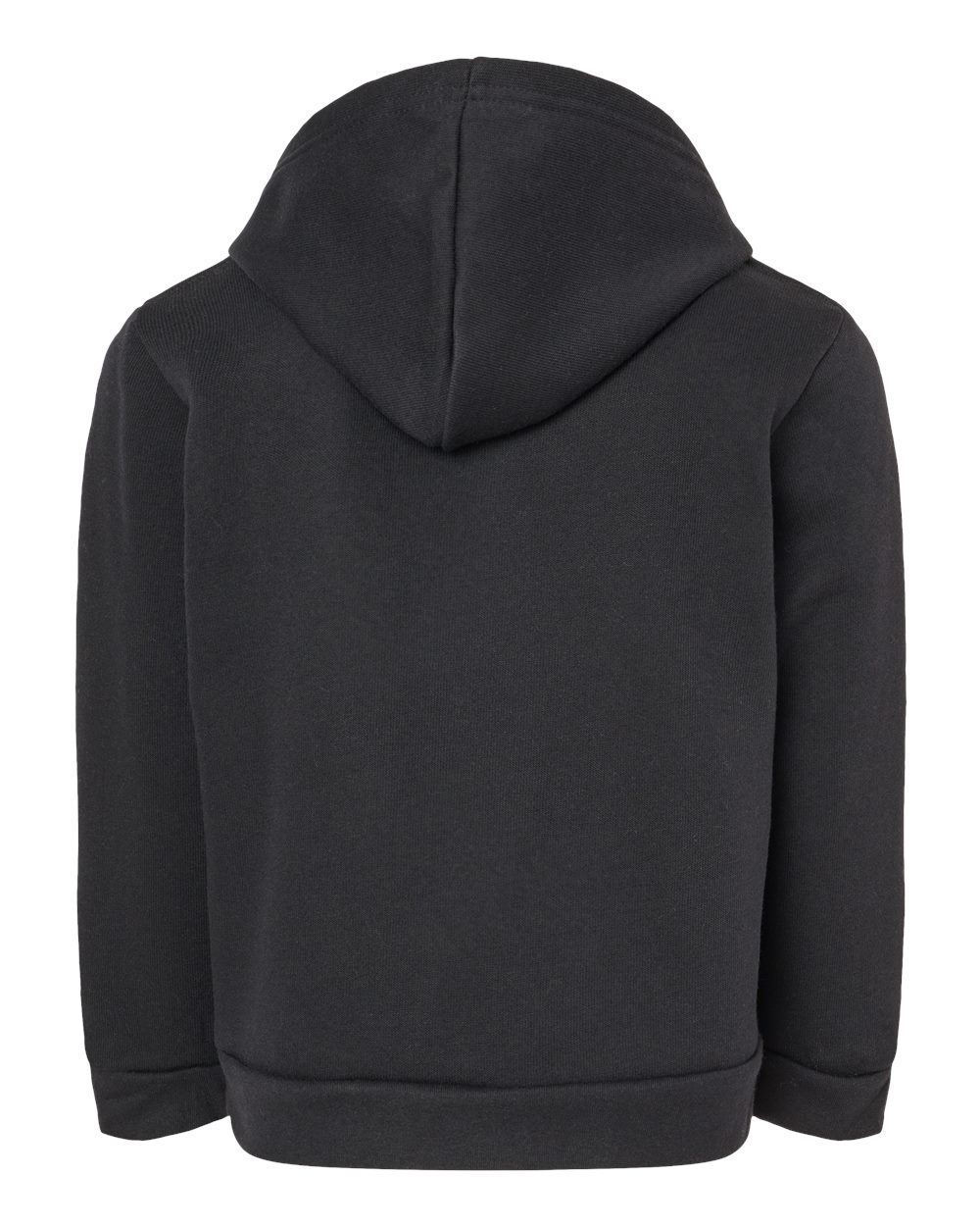 Front View of Black Toddler Sponge Fleece Pullover Hoodie - 3719T