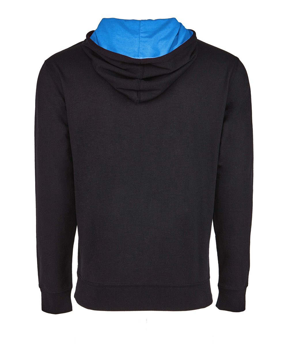 Rear View of Black/ Turquoise Laguna Hoodie - 9301