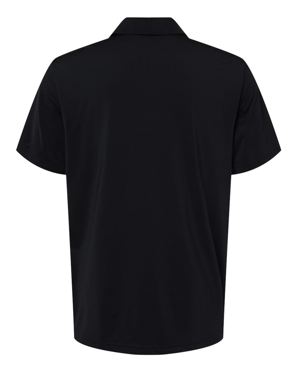Front View of Black Ultimate Solid Polo - A514