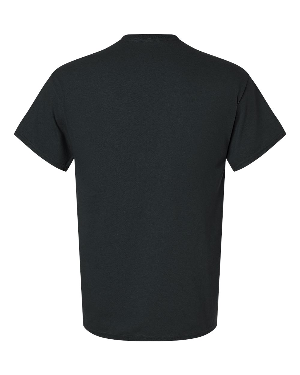 Front View of Black Ultra Cotton® Tall T-Shirt - 2000T