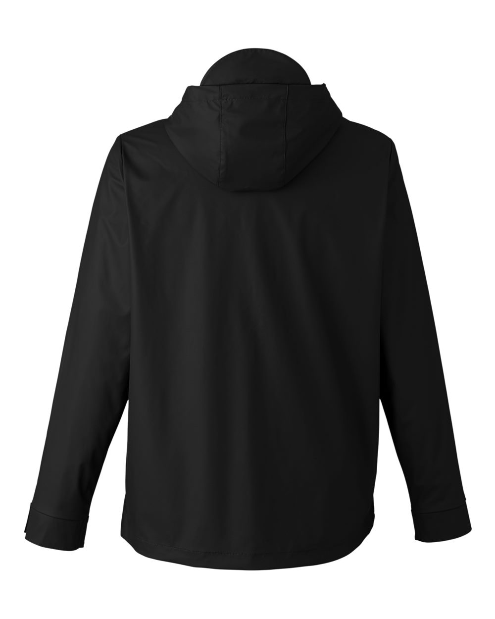 Front View of Black Unisex New Classics® Prescott Rain Jacket - DG720
