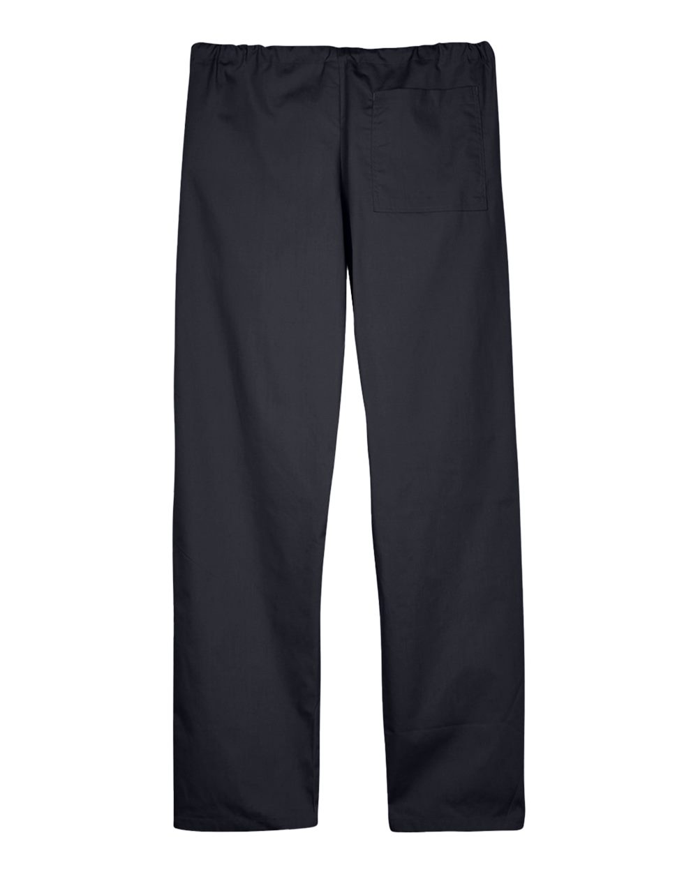 Front View of Black Unisex Restore Scrub Bottom - M898