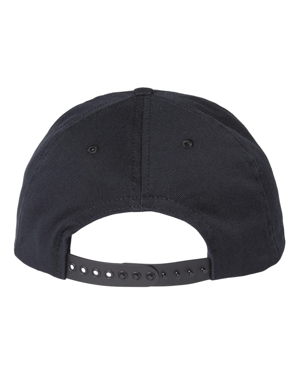 Front View of Black USA-Made Dad Hat - USA200