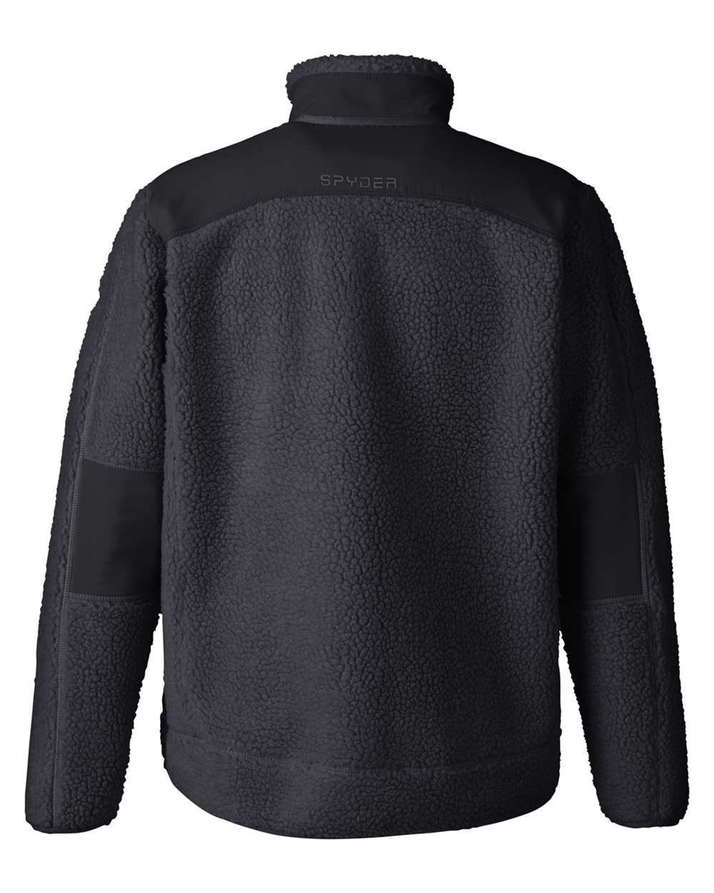 Rear View of Black Venture Sherpa Jacket - S17940