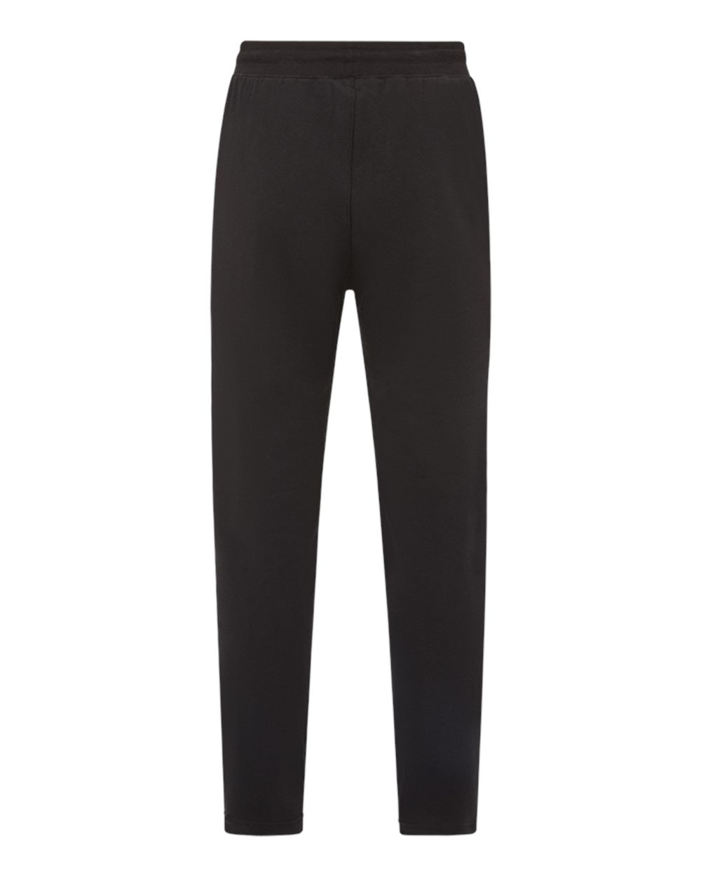 Rear View of Black Vintage Fleece Joggers - 22744