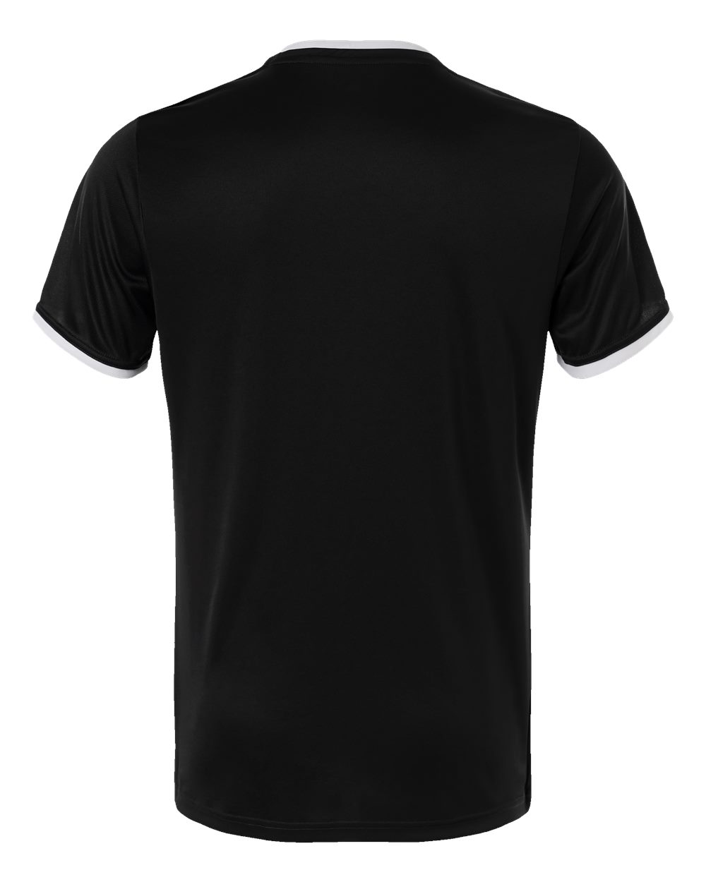 Rear View of Black/ White Men's Entrada 26 Jersey - AT115 plain