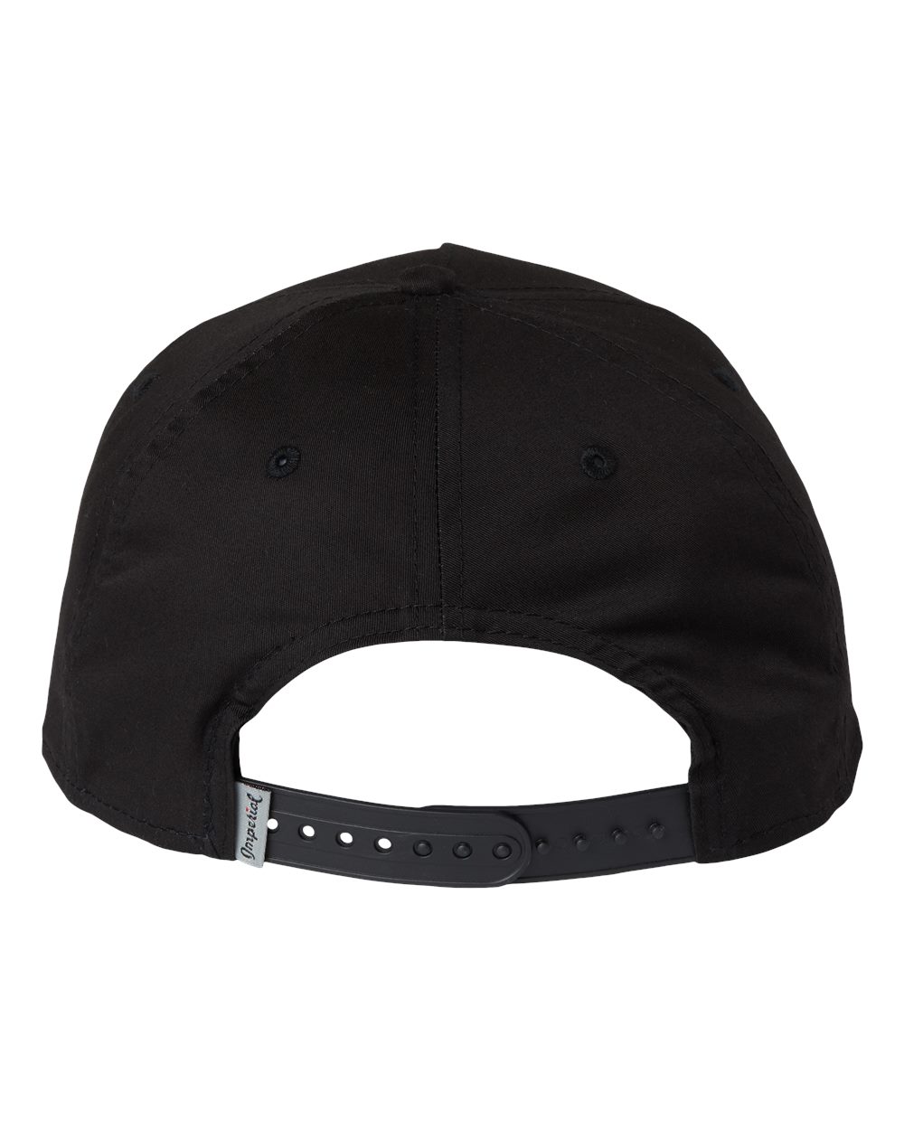 Rear View of Black/ White The Barnes Cap - 5056