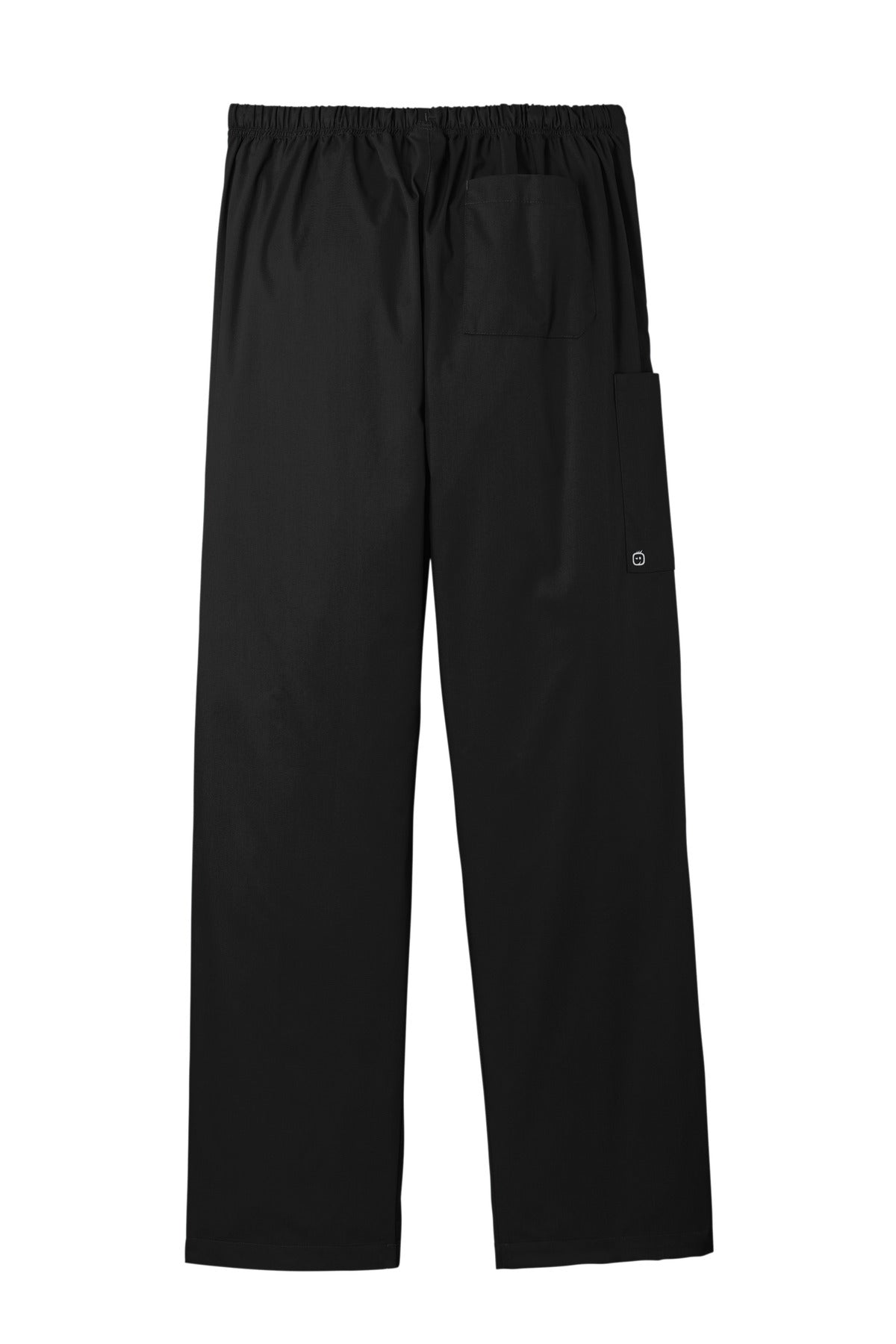 Front View of Black Wink Unisex WorkFlex Cargo Pant WW3150