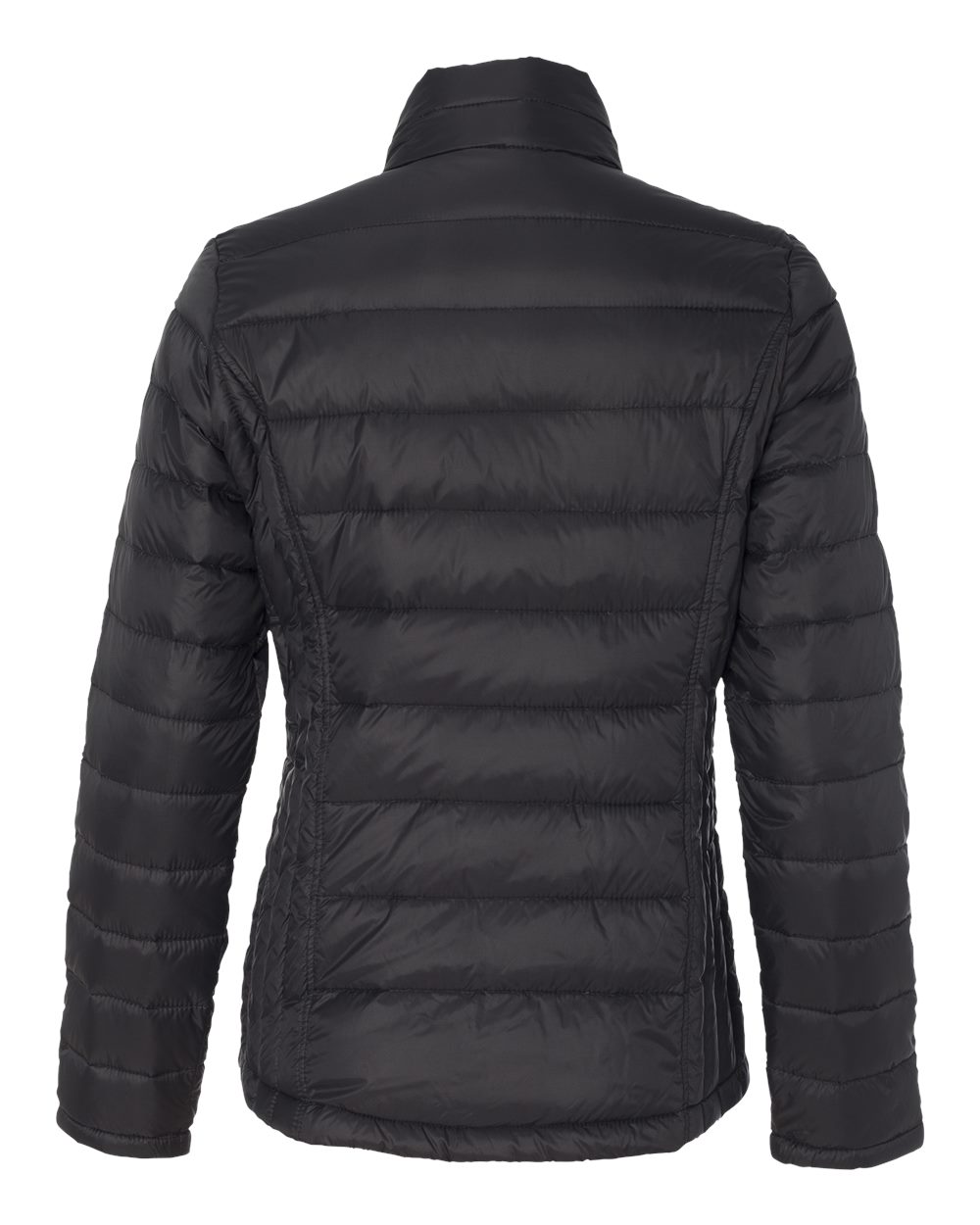 Rear View of Black Women's 32 Degrees Packable Down Jacket - 15600W