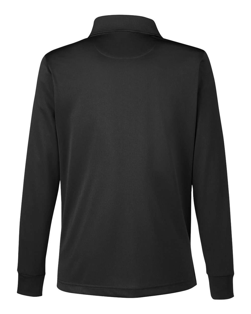 Front View of Black Women's Advantage Snag Protection Plus IL Long Sleeve Polo - M348LW