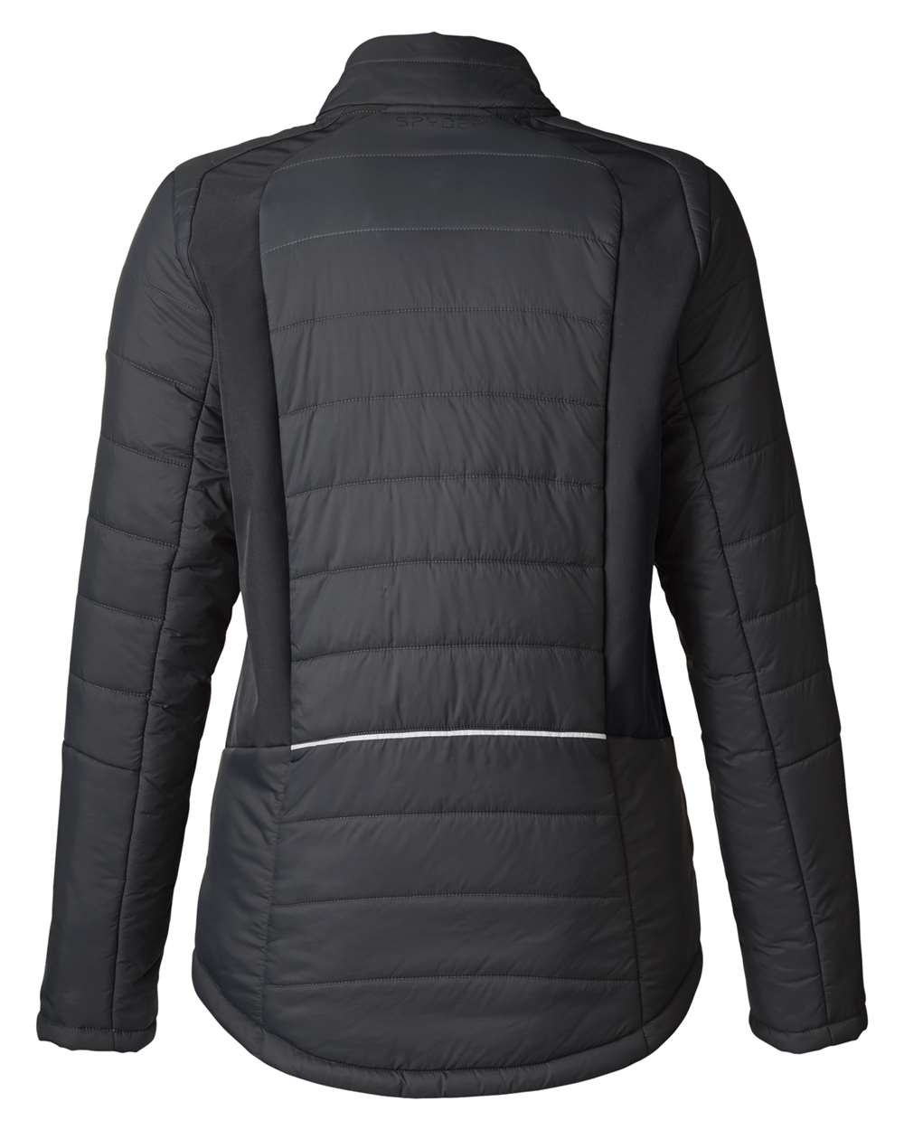 Rear View of Black Women's Challenger Jacket - S17932