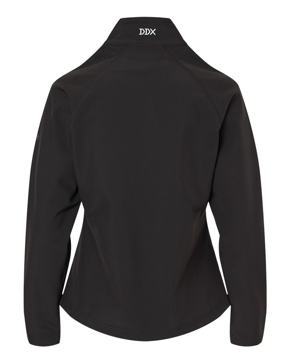 Front View of Black Women's Contour Soft Shell Jacket - 9439