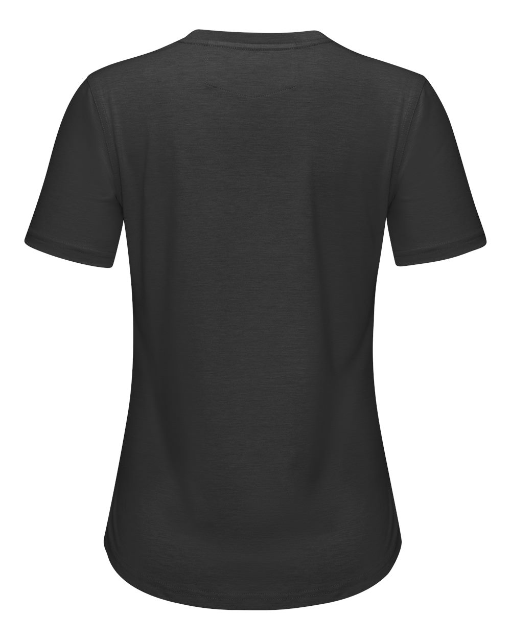 Front View of Black Women's Cooling T-Shirt - TKW1