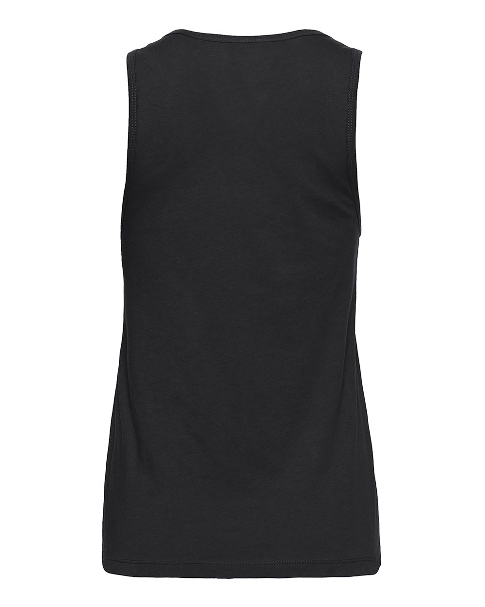 Rear View of Black Women&#39;s Cotton Tank - 3933