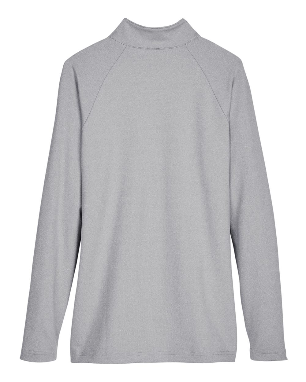 Front View of Black Women's CrownLux Performance® Clubhouse Micro-Stripe Quarter-Zip Pullover - DG480W