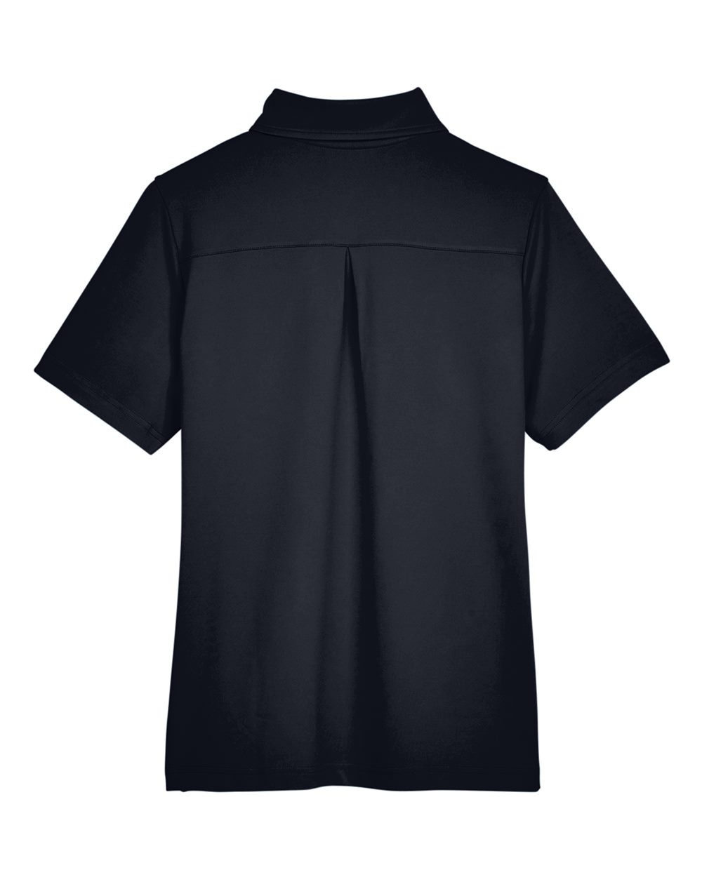Front View of Black Women's CrownLux Performance® Range Flex Polo - DG21W