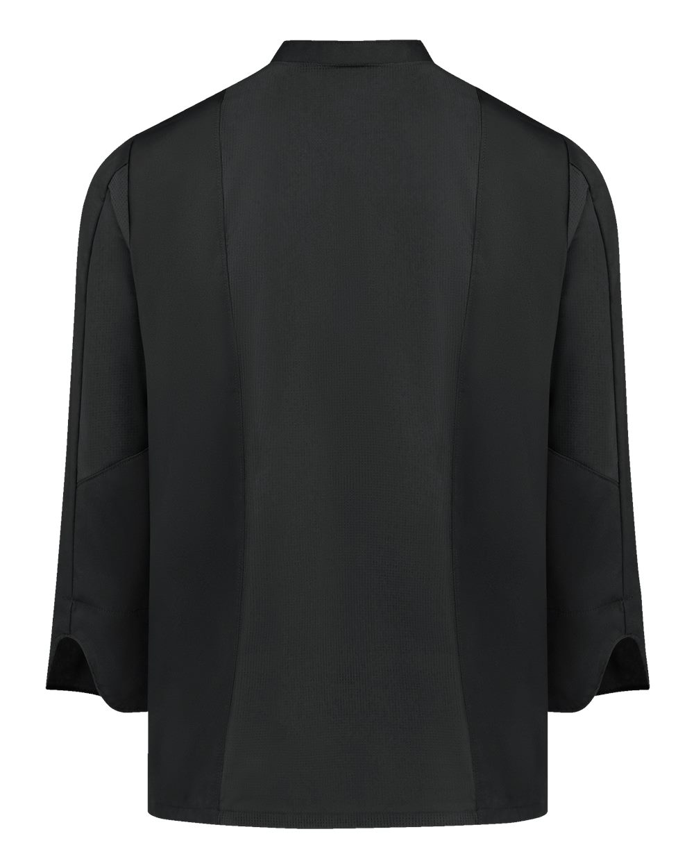 Front View of Black Women's Deluxe Airflow Chef Coat - 053W