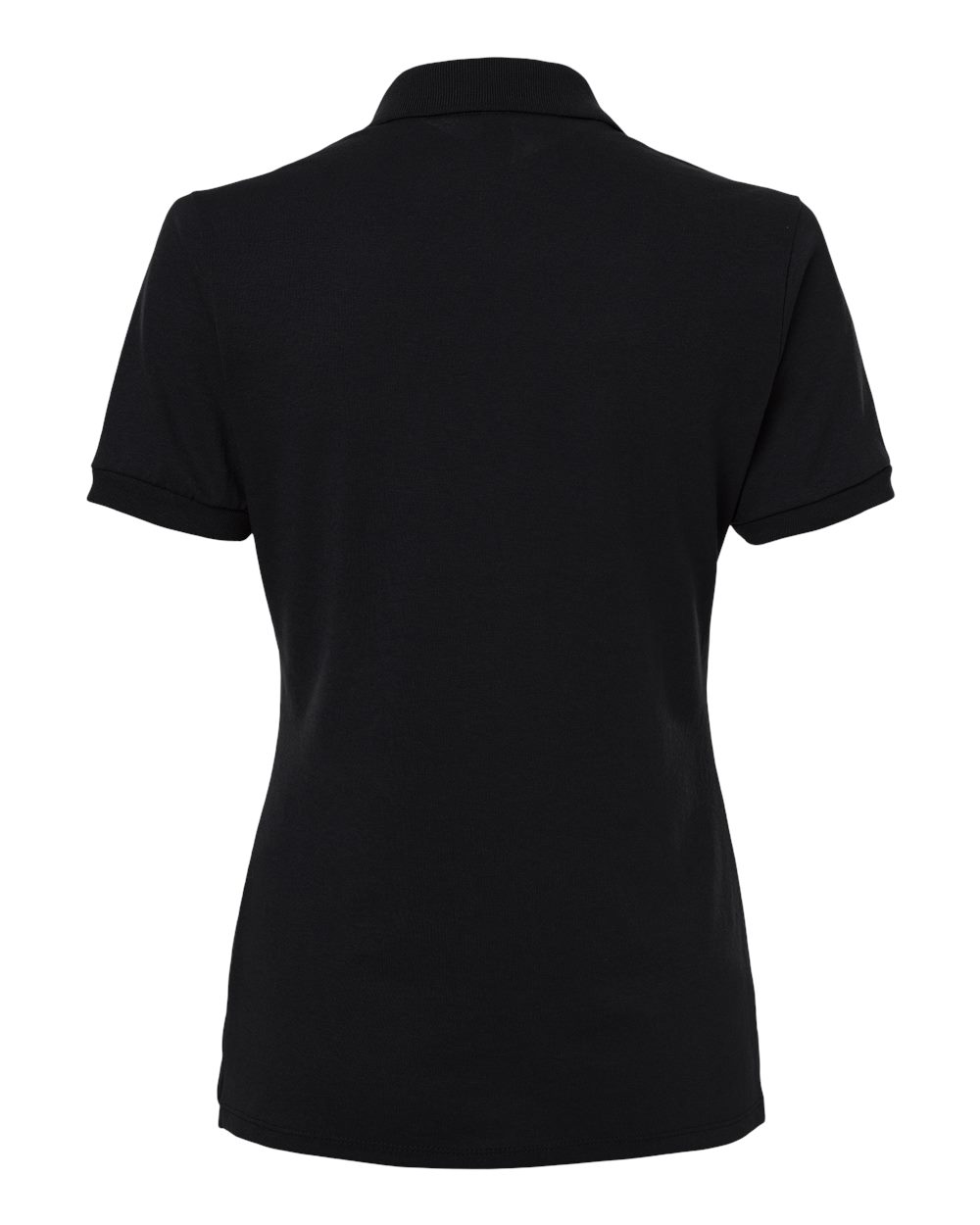 Front View of Black Women's Dri-Power® Polo - 437F