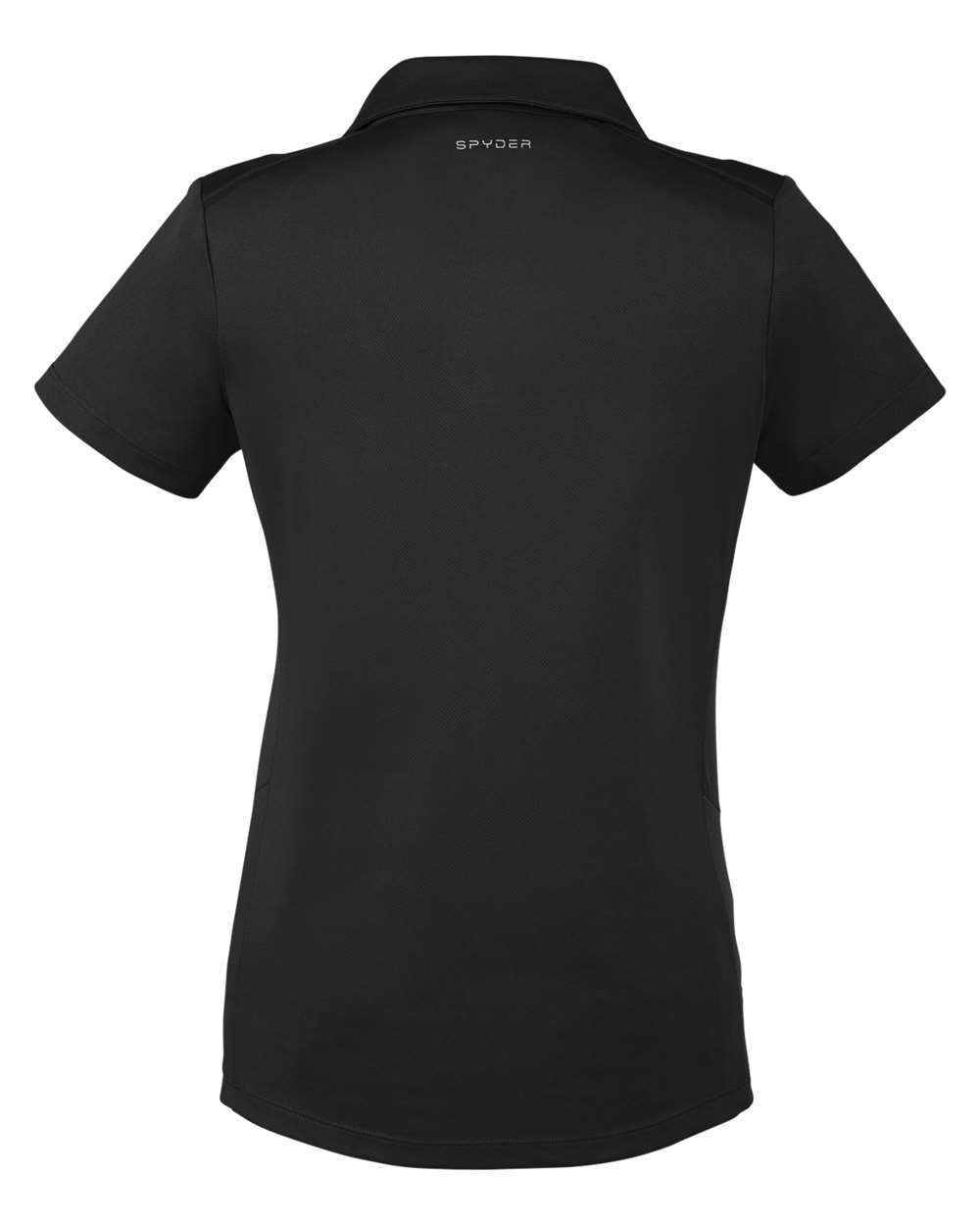 Rear View of Black Women's Freestyle Polo - S16519