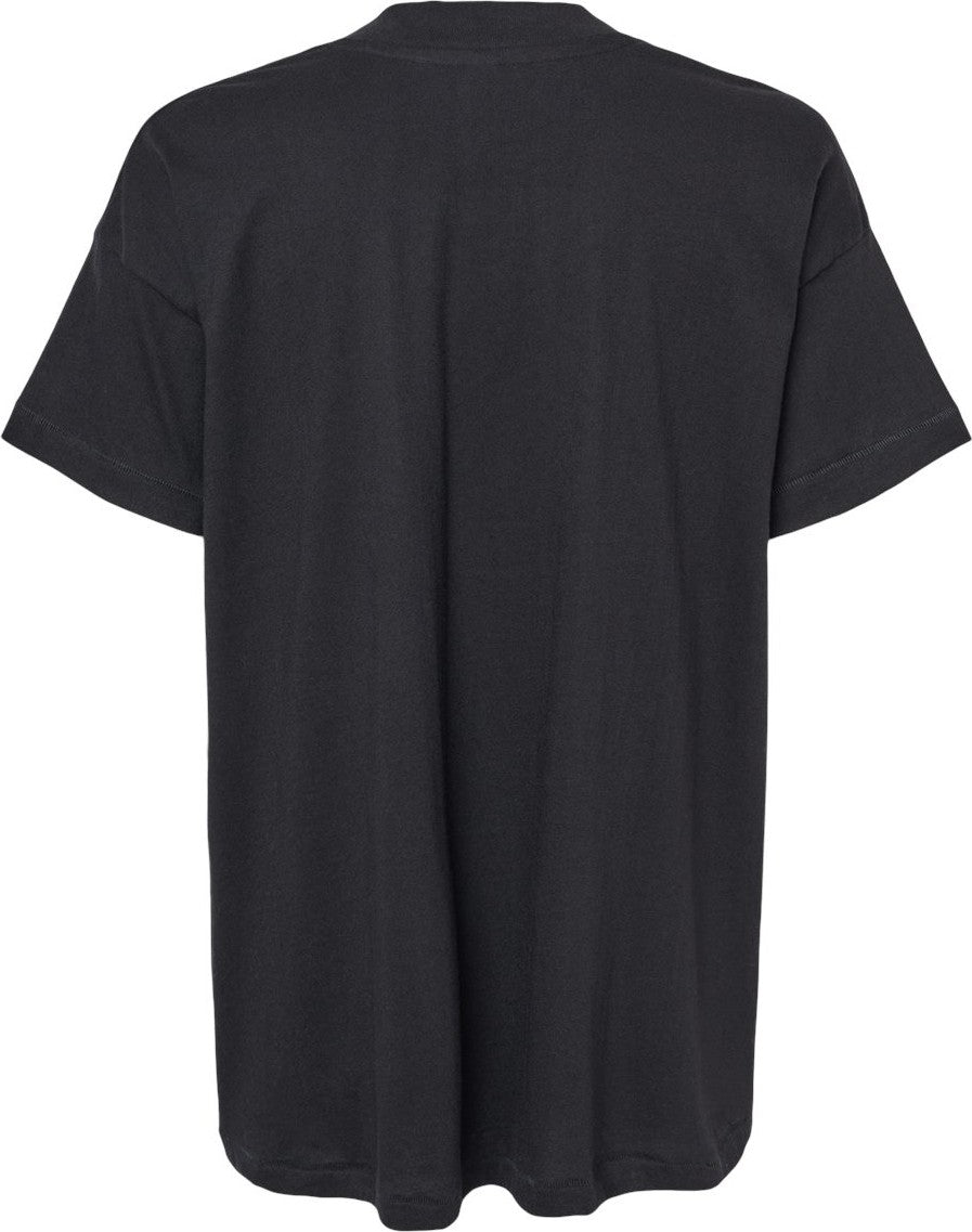 Front View of Black Women's Hi-Lo Tee - 3519