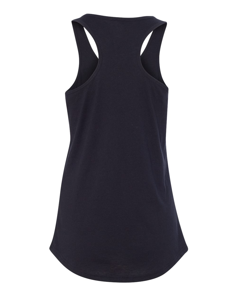 Rear View of Black Women&#39;s Ideal Racerback Tank - 1533