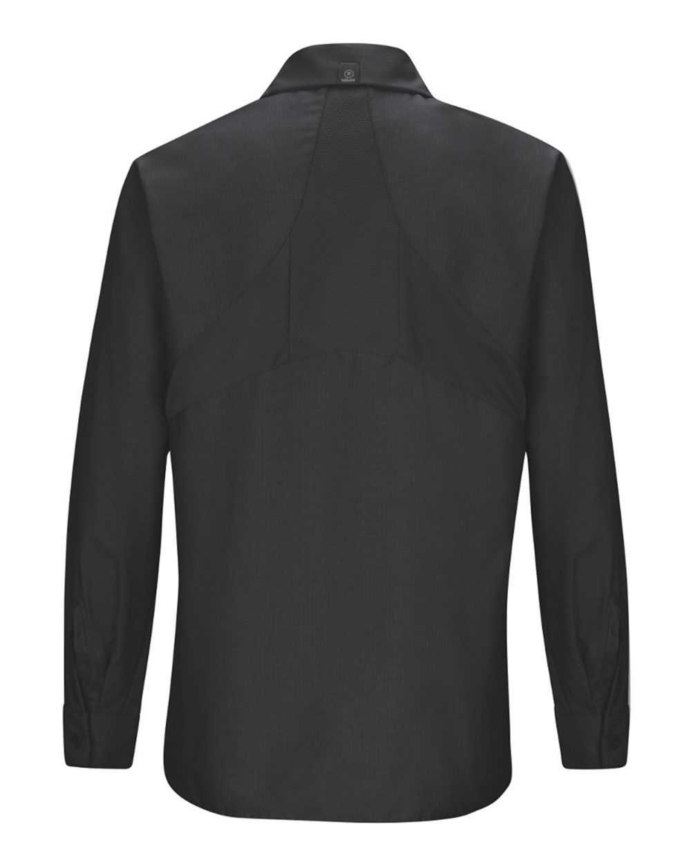 Front View of Black Women's Long Sleeve Mimix Work Shirt - SX11