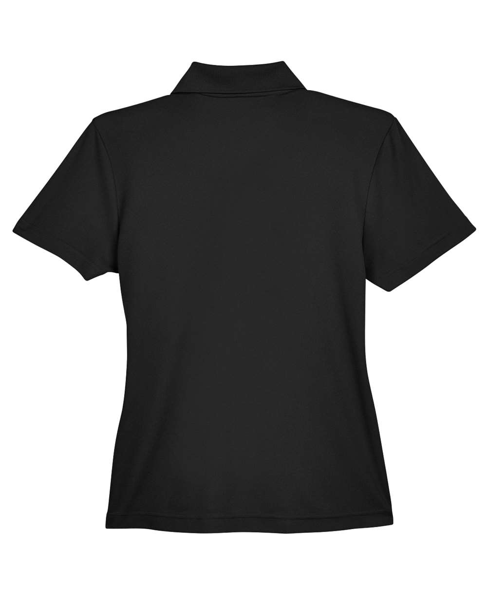 Front View of Black Women's Origin Performance Piqué Polo with Pocket - 78181P