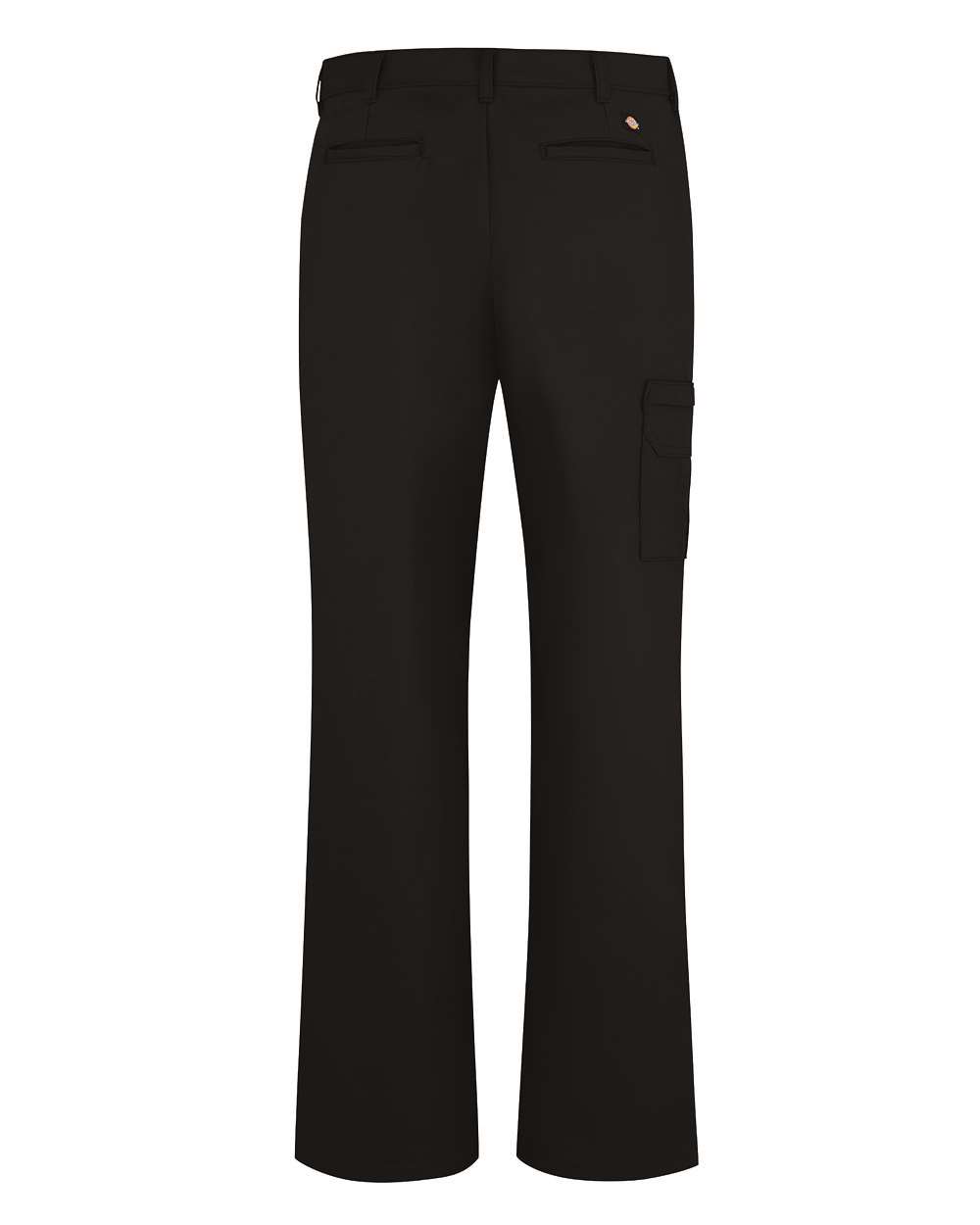 Rear View of Black Women&#39;s Premium Cargo Pants - Extended Sizes - FP23EXT