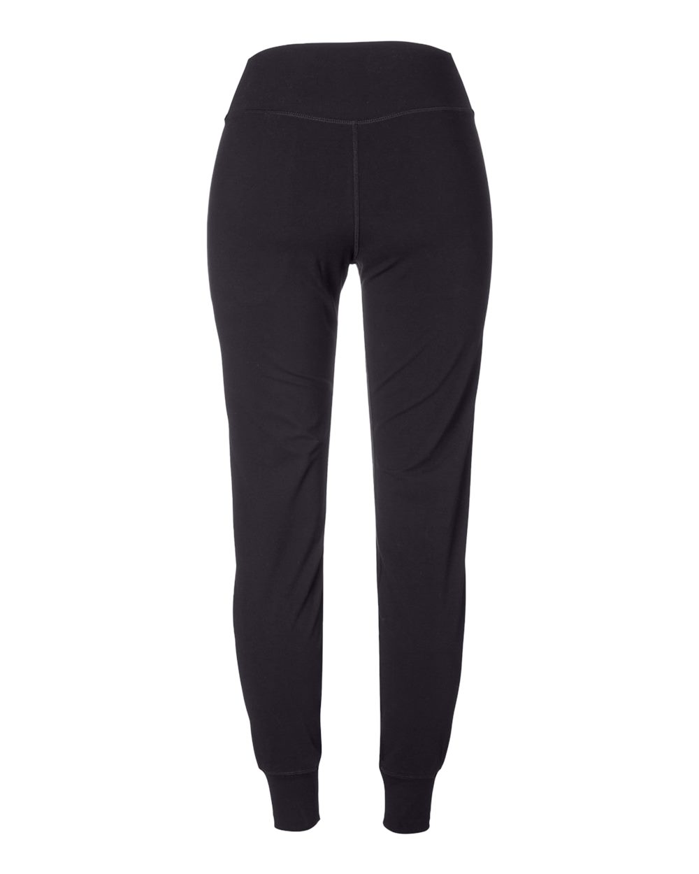 Rear View of Black Women's Pure Joggers - PDPZ031