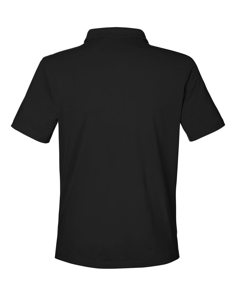Front View of Black Women's Raleigh Stretch Polo - DG120W