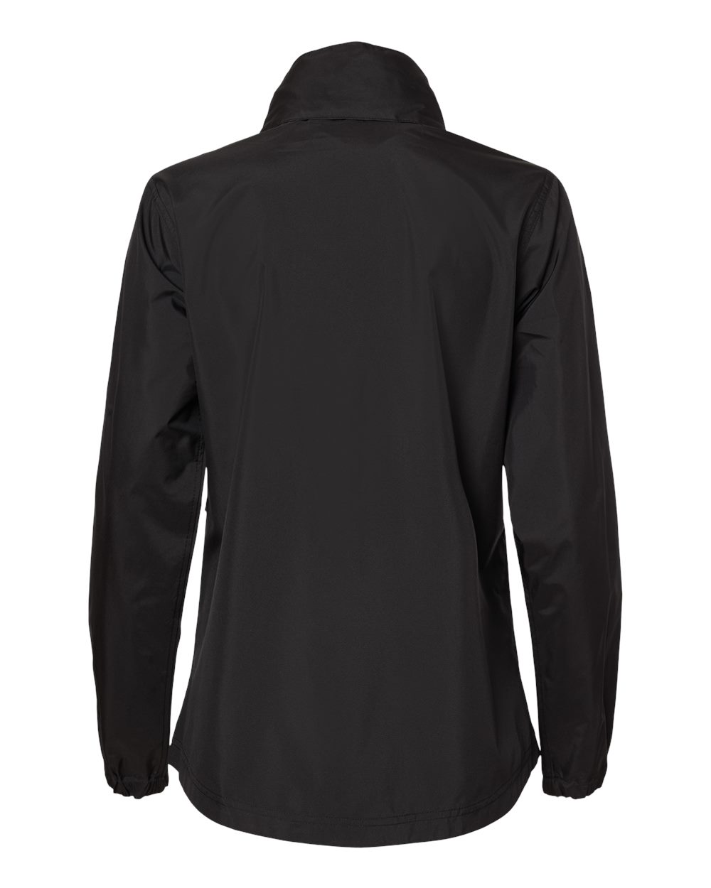 Front View of Black Women's Riley Packable Jacket - 9403