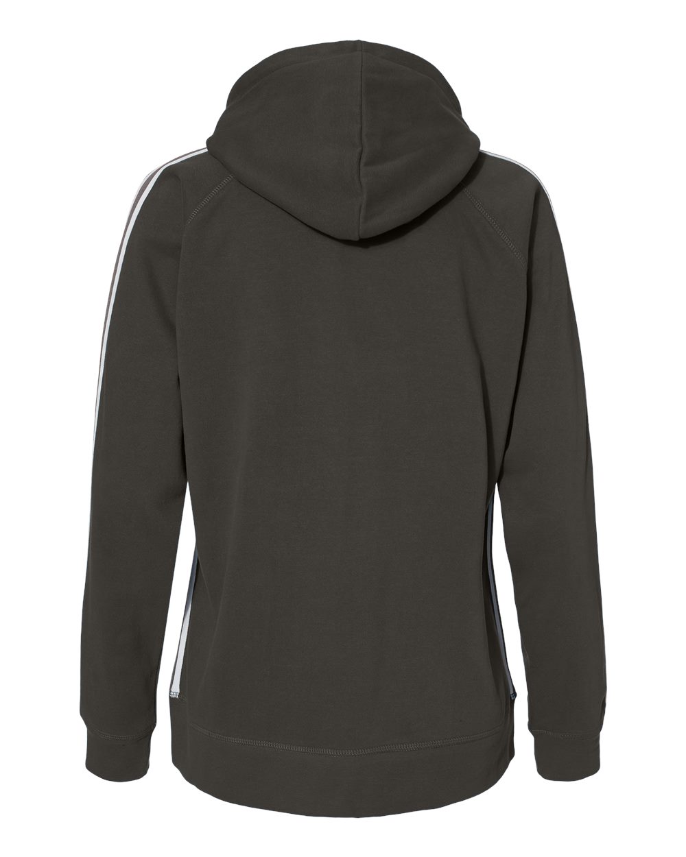 Rear View of Black Women&#39;s Rival Fleece Hooded Sweatshirt - 8642