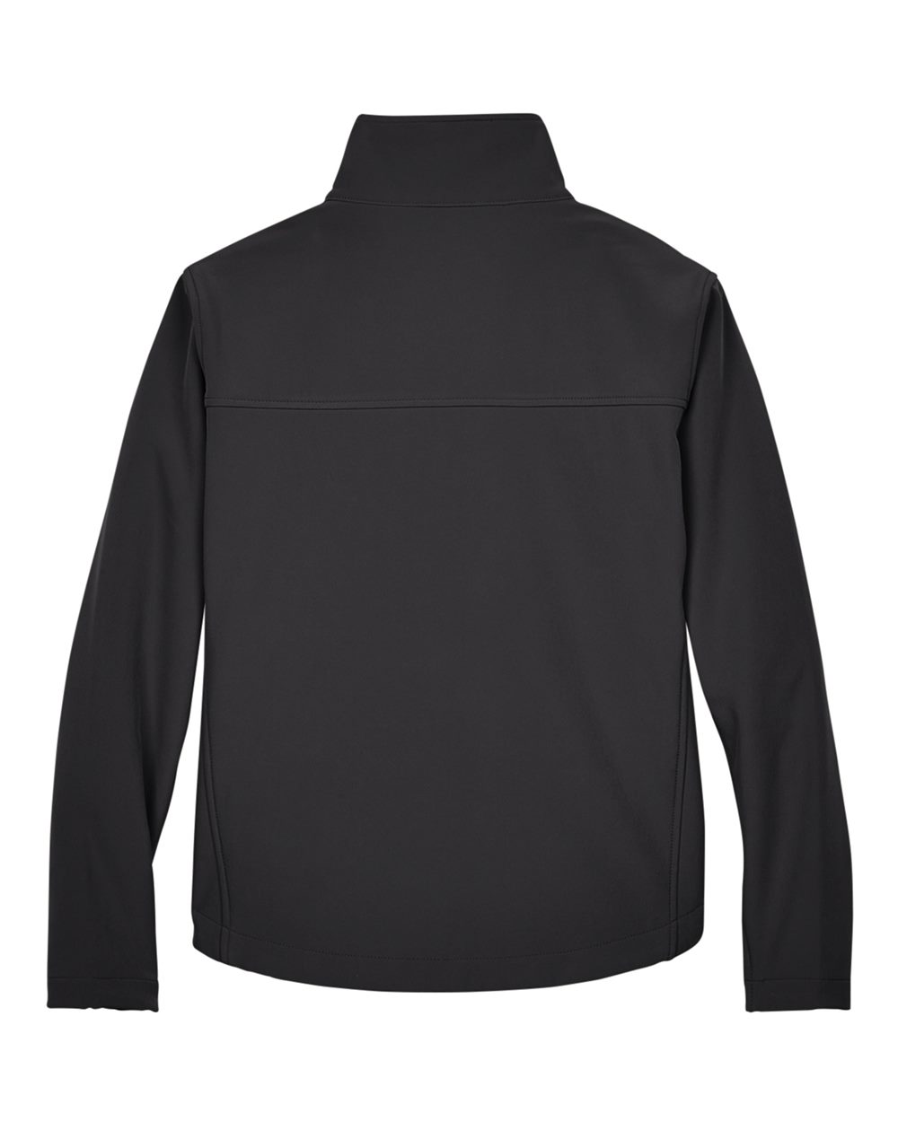 Front View of Black Women's Soft Shell Jacket - D995W